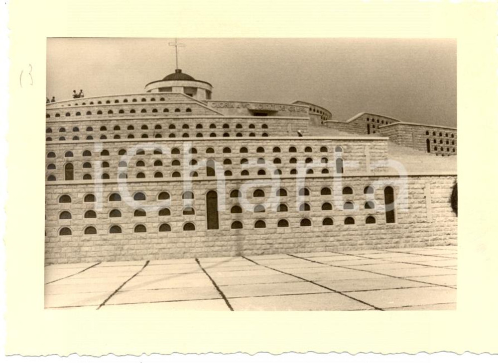 Fotografia d epoca originale 1936 MONTE GRAPPA Raduno 31 Regg. Artiglieria Generale Il Sacrario Militare 1