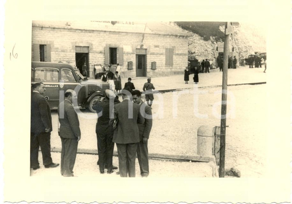 Fotografia d epoca originale 1936 MONTE GRAPPA Raduno 31 Regg.to Artiglieria Ufficiali alla CASERMA MILANO 1