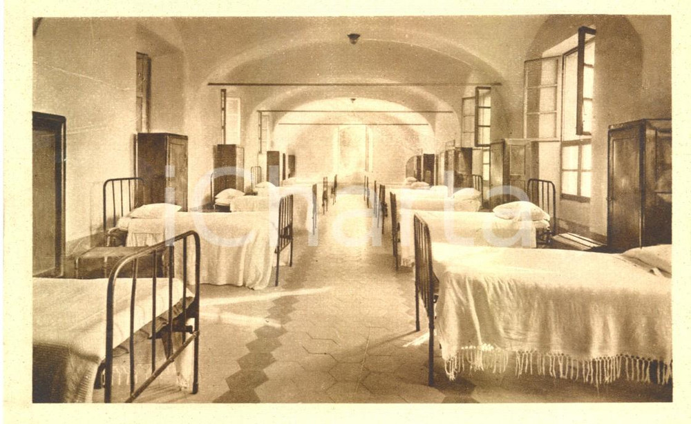 Cartolina originale da collezione 1940 ACQUI TERME AL Seminario vescovile  Dormitorio Cartolina 1