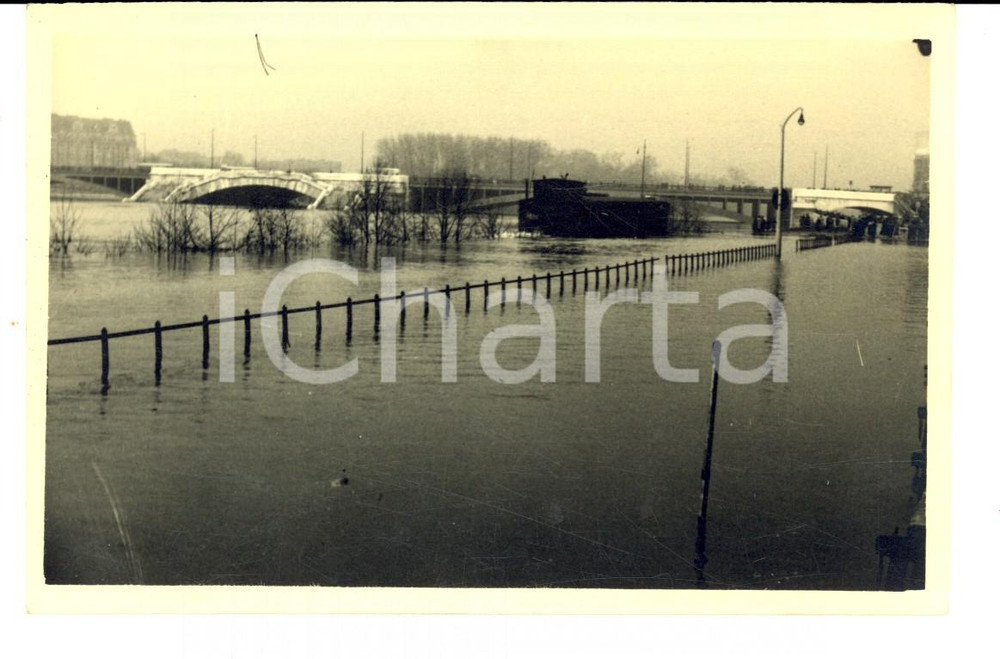 Fotografia d epoca originale 1950 ca NEUILLYSURSEINE F Le nouveau pont sur la SEINE Photo 9x13 1