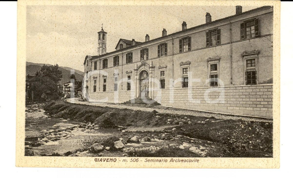 Cartolina originale da collezione 1949 GIAVENO TO Seminario Arcivescovile Cartolina postale FP VG 1