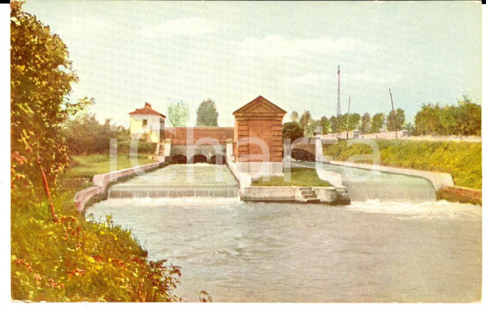 Cartolina originale da collezione 1930 ca Beni REGIO DEMANIO Naviglio IVREA Modellatori a SAN GERMANO VERCELLESE 1