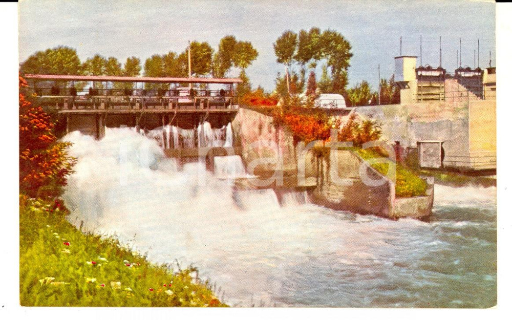 Cartolina originale da collezione 1930 ca Beni REGIO DEMANIO Naviglio IVREA Salto RESTITUZIONE presso SANTHIA 1