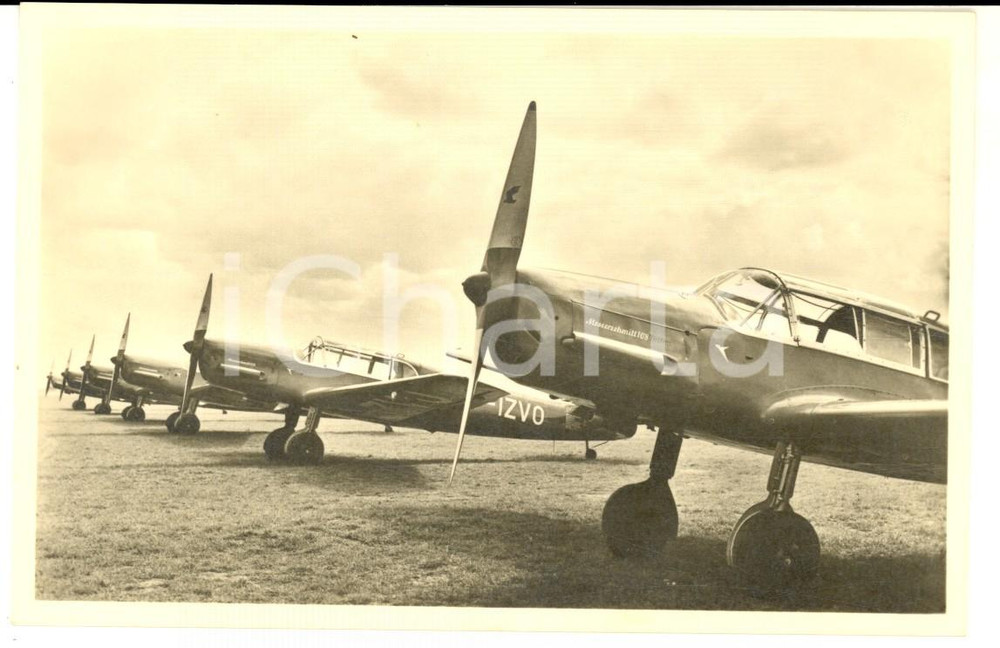 Cartolina originale da collezione 1940 ca WW2 WEHRMACHT  LUFTWAFFE Messerschmitt TAIFUN Postcard 1