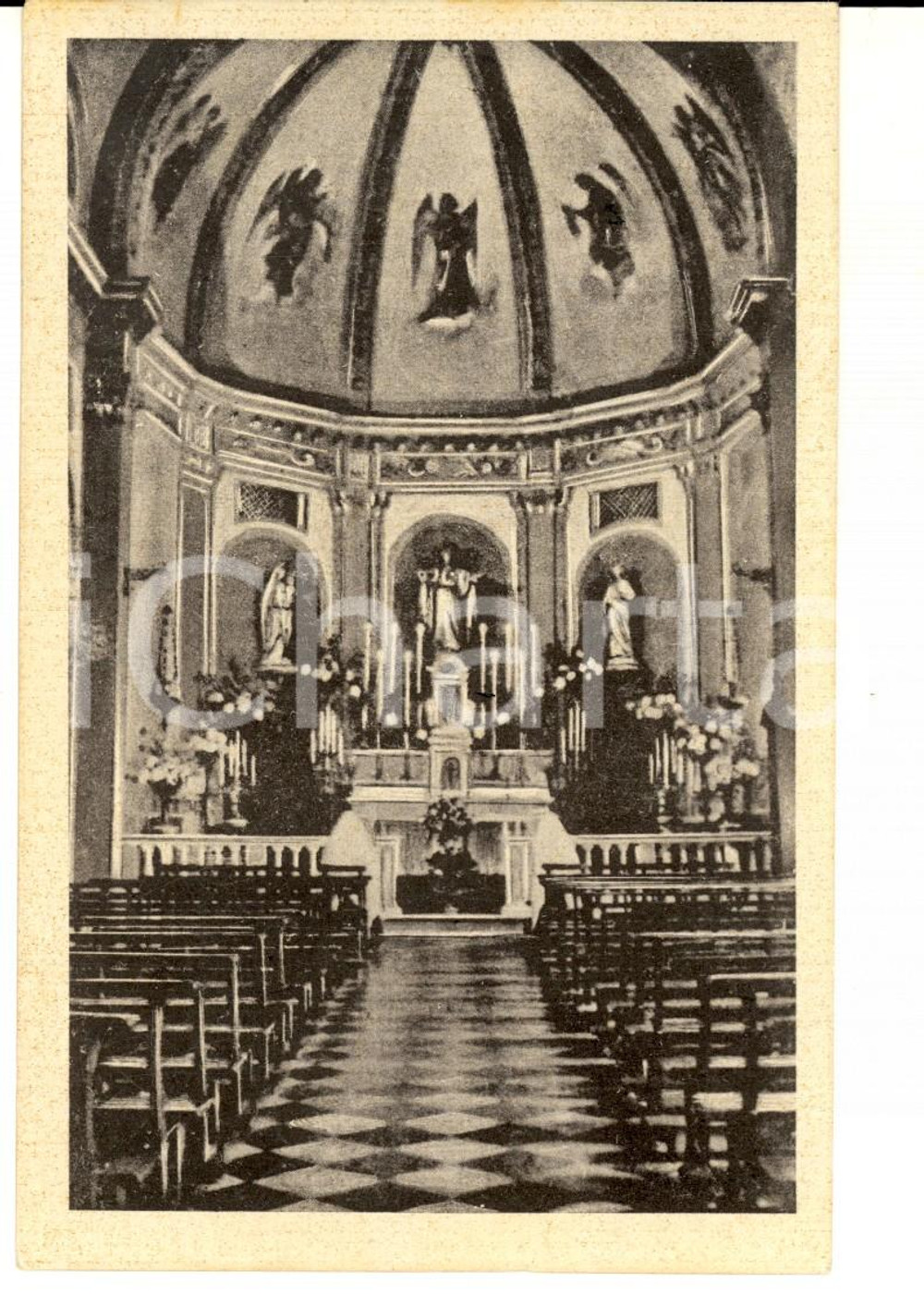 Cartolina originale da collezione 1940 AVIGLIANA TO Cappella dell Istituto del Sacro Cuore Cartolina FP VG 1