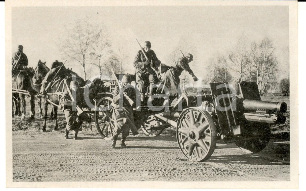 Cartolina originale da collezione 1940 WW2 Die WEHRMACHT  Schweres Infanterie Postcard FP NV 1