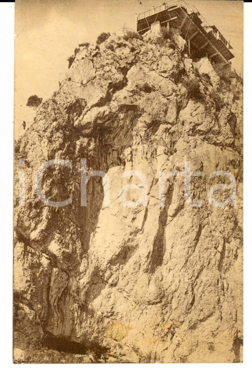 Cartolina originale da collezione 1920 ca VENTIMIGLIA IM Veduta dei BALZI ROSSI Cartolina postale FP NV 1