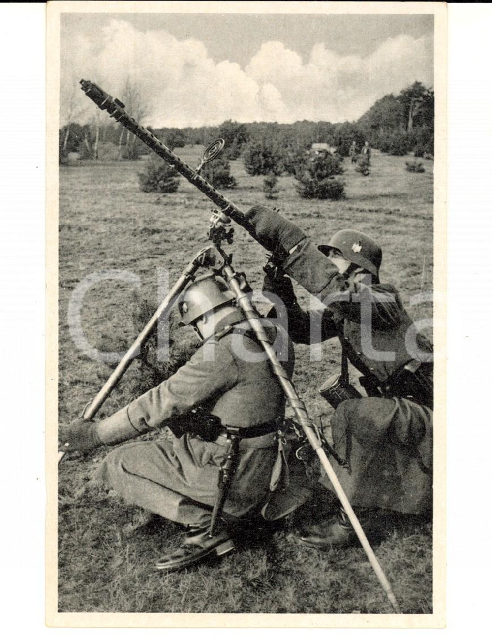 Cartolina originale da collezione 1940 WW2 GERMANY Die WEHRMACHT  Fliegerabwehr Postcard FP NV 1