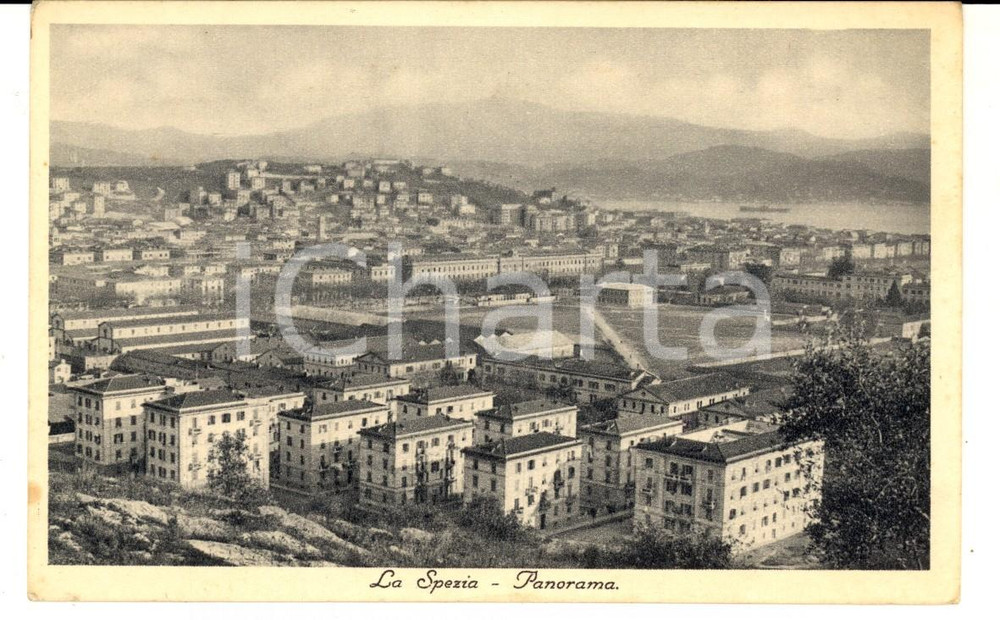 Cartolina originale da collezione 1935 LA SPEZIA Panorama dall alto Cartolina postale FP NV 1