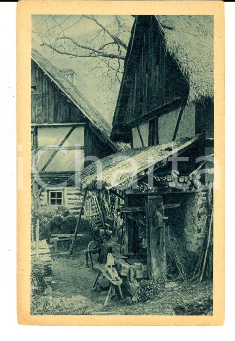 Cartolina originale da collezione 1920 ca GERMANIA Fattoria nella valle dell ELBA Cartolina in esperanto FP NV 1