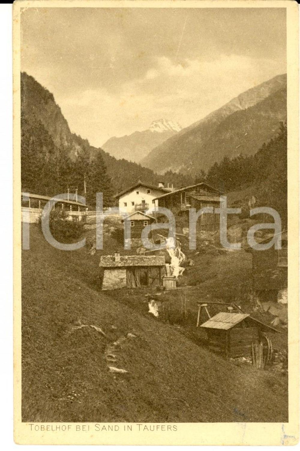 Cartolina originale da collezione 1930 ca CAMPO TURES BZ  Veduta panoramica Cartolina VINTAGE FP NV 1