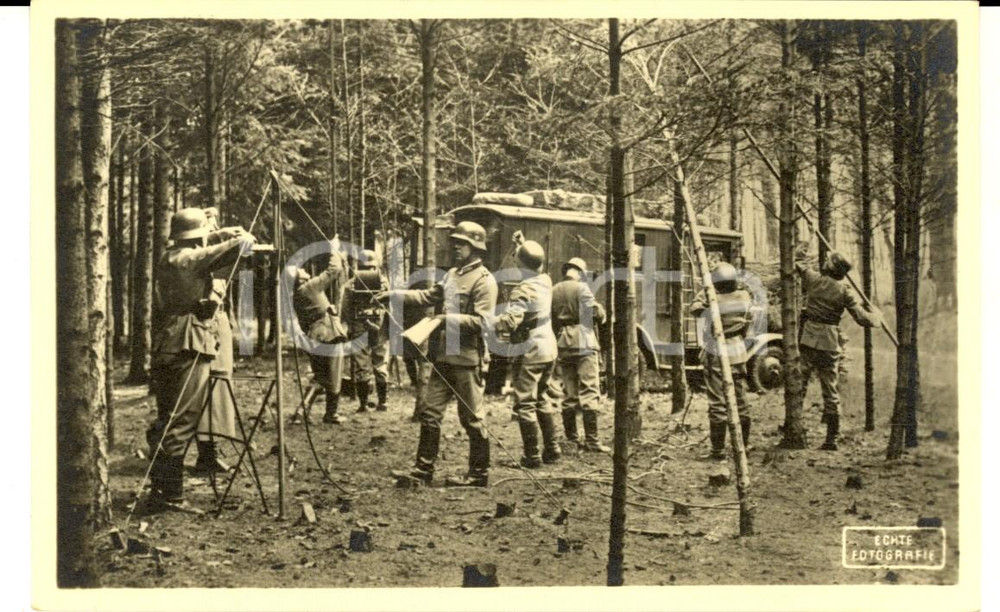 Cartolina originale da collezione 1940 ca WW2 Die WEHRMACHT NachrichtenAbteilung Postcard FP NV 1