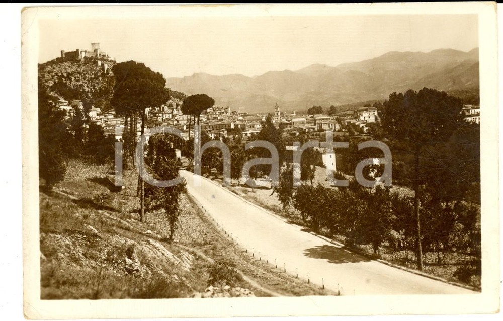 Cartolina originale da collezione 1937 CASSINO FR Veduta panoramica Cartolina postale VINTAGE FP VG 1