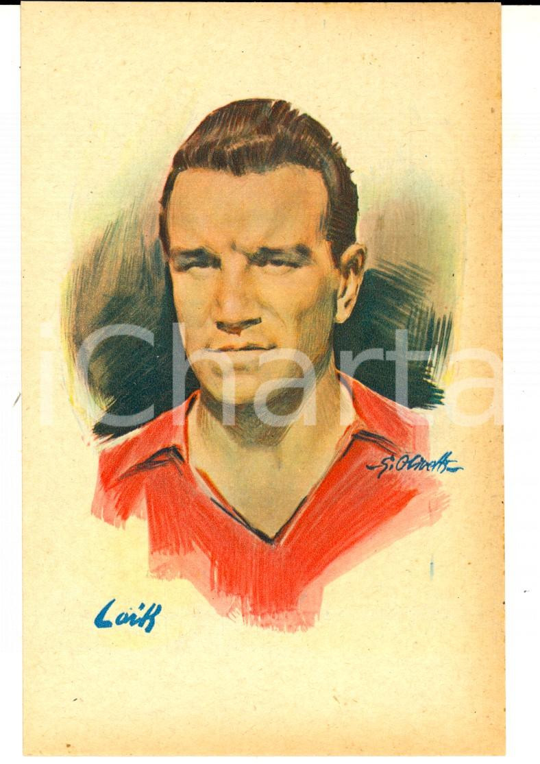 Cartolina originale da collezione 1948 CALCIO GRANDE TORINO Ezio LOIK Illustratore G. OLIVETTI Cartolina GIESSE 1 1