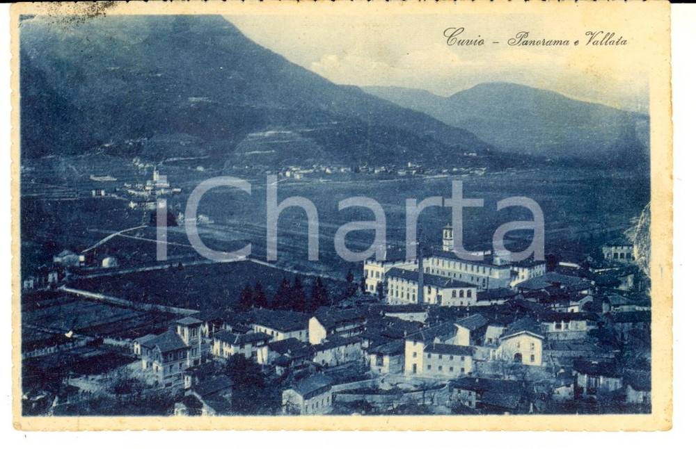 Cartolina originale da collezione 1926 CUVIO VA Panorama e vallata Cartolina postale VINTAGE FP VG 1
