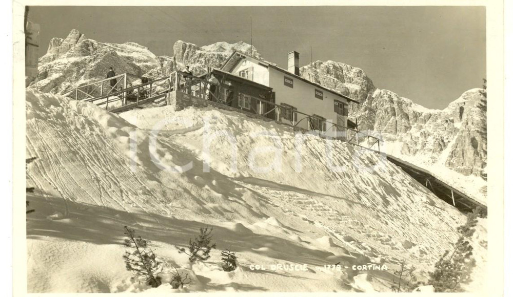 Cartolina originale da collezione 1940 CORTINA D AMPEZZO BL Veduta con il rifugio COL DRUSCIE  Cartolina FP VG 1