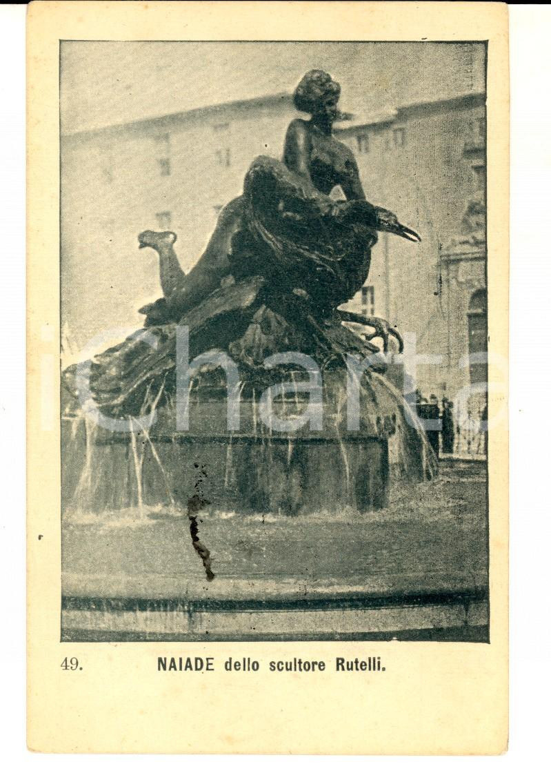 Cartolina originale da collezione 1900 ca ROMA Fontana delle NAIADI  Scultore Mario RUTELLI Cartolina postale FP 1
