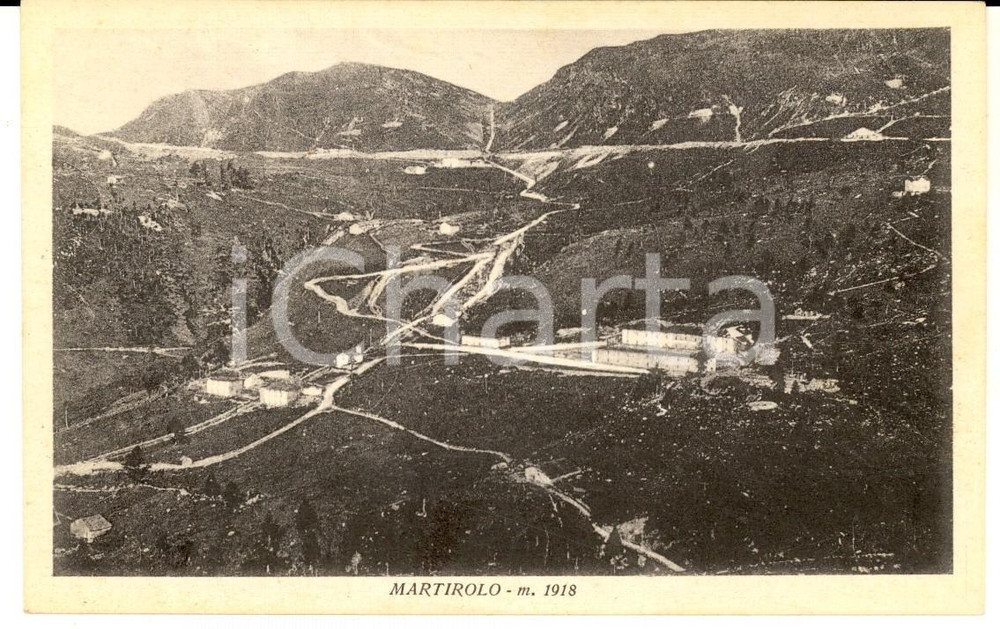 Cartolina originale da collezione 1930 ca PASSO DEL MORTIROLO SO Veduta panoramica Cartolina FP NV 1
