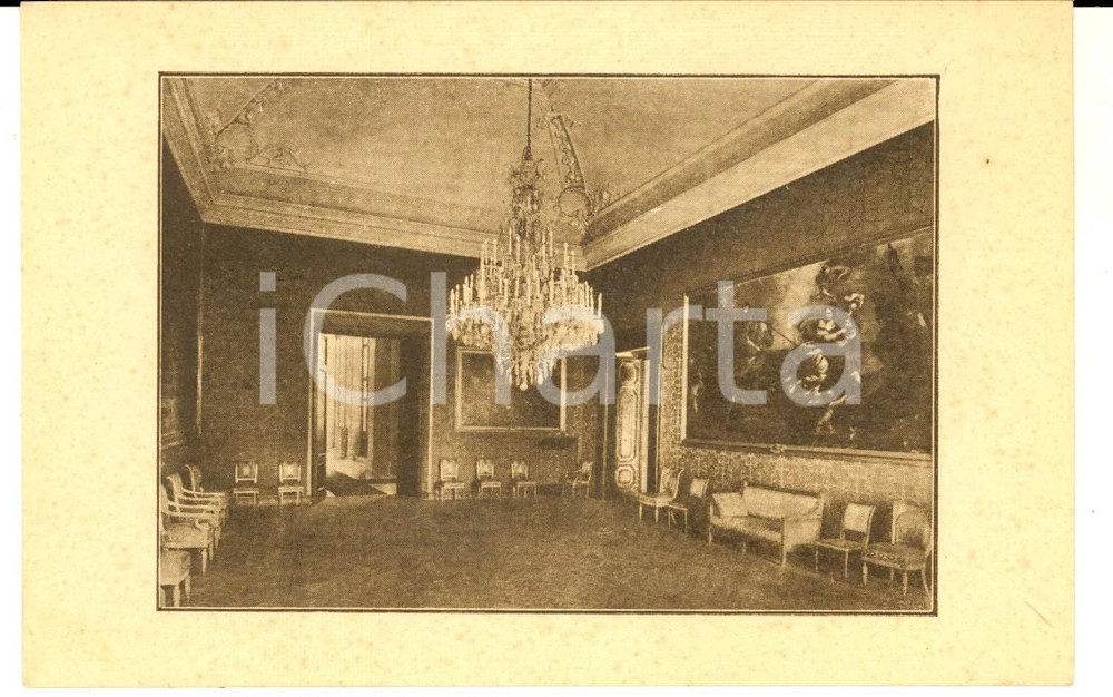 Cartolina originale da collezione 1930 ca ROMA Palazzo di MONTECITORIO Sala Gialla Cartolina FP NV 1