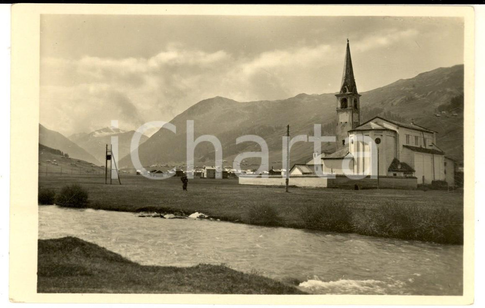 Cartolina originale da collezione 1920 ca LIVIGNO SO Veduta panoramica sulla vallata Cartolina postale FP NV 1