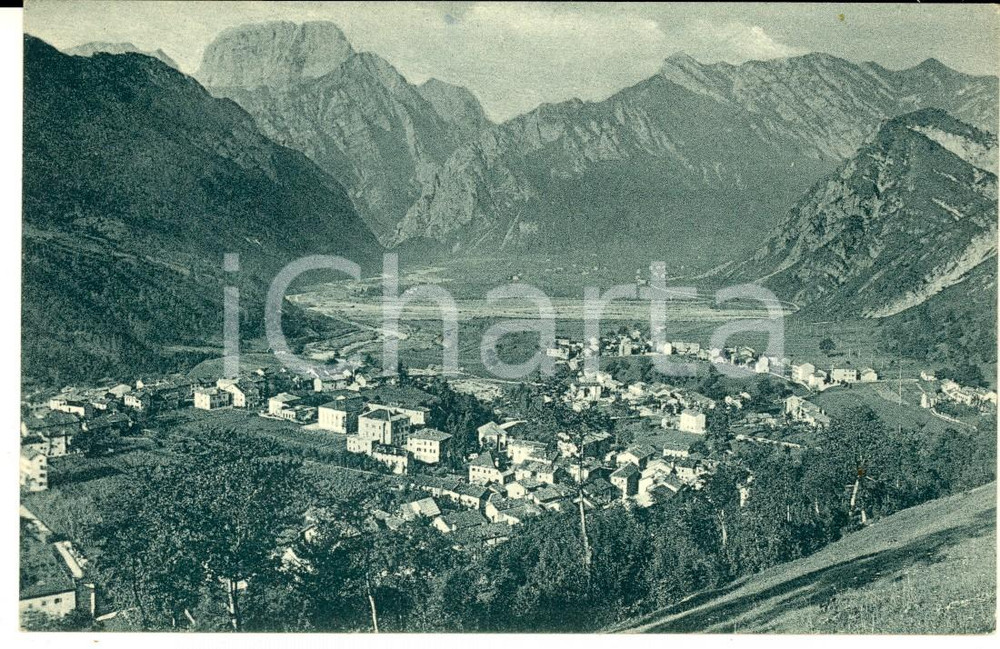 Cartolina originale da collezione 1952 CLAUT PN Veduta della CONCA CLAUTANA Cartolina postale FP VG 1