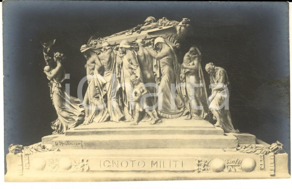 Cartolina originale da collezione 1930 ca Cartolina Comitato TUBERCOLOTICI DI GUERRA  Milite ignoto MASTROIANNI 1