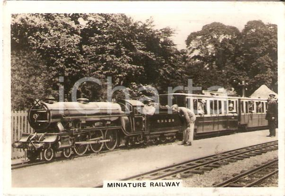 Oggetto da collezione cartaceo 1938 SENIOR SERVICE CIGARETTES British Railway  Miniature railway Card no. 6 1