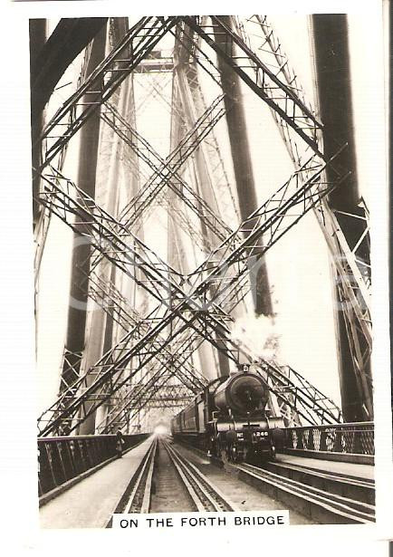 Oggetto da collezione cartaceo 1938 SENIOR SERVICE CIGARETTES British Railway  On the Forth Bridge Card 36 1