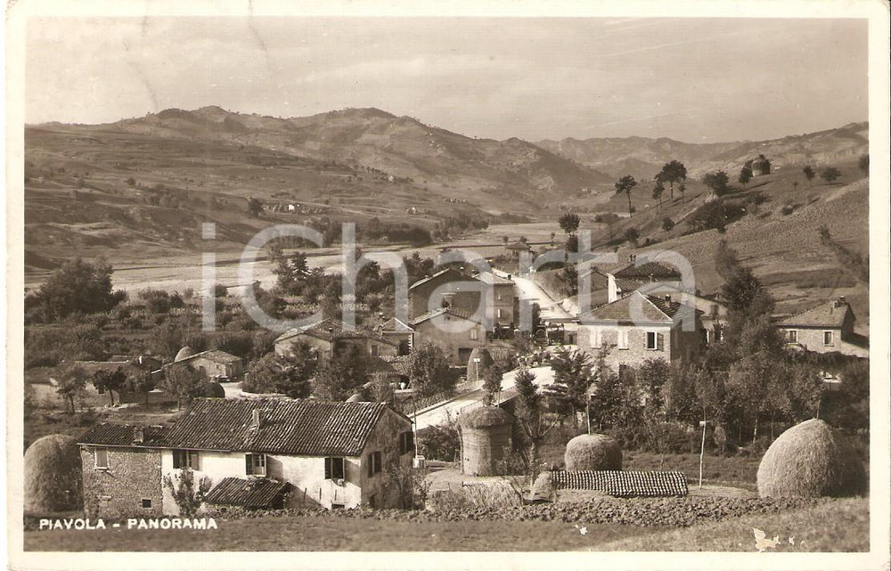 Cartolina originale da collezione 1942 BUTI  PIAVOLA PI Panorama del paese Cartolina FP VG 1