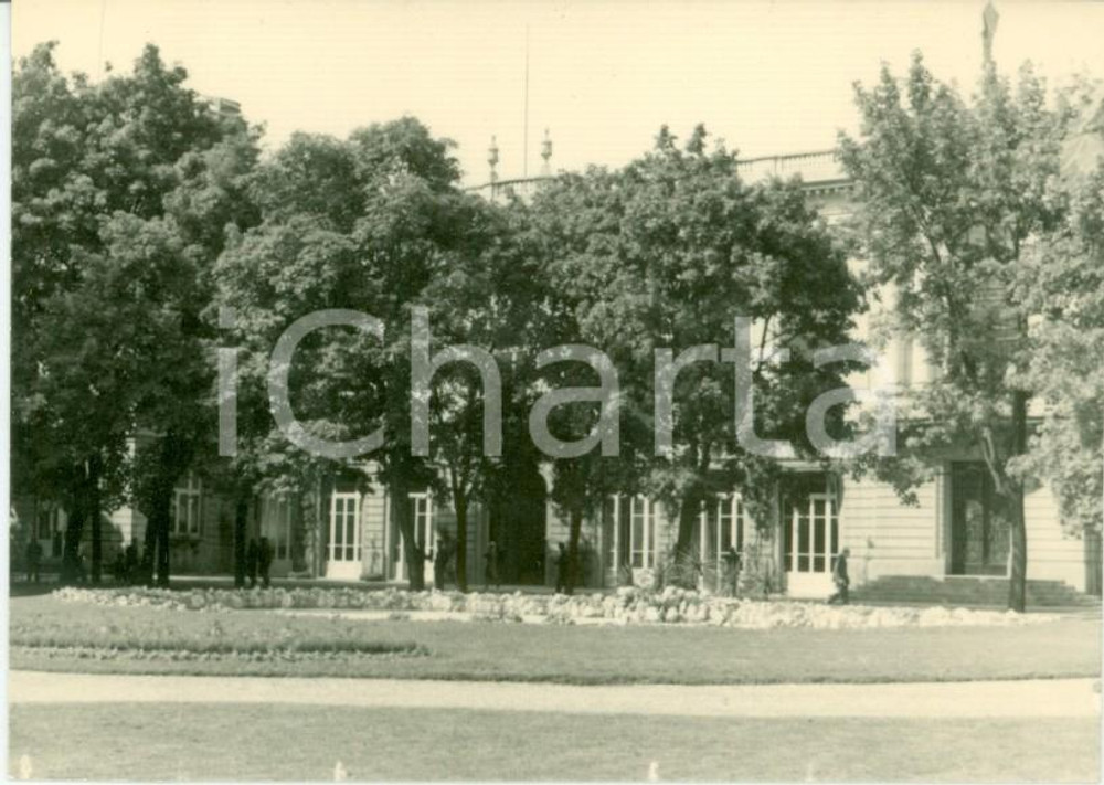 Fotografia d epoca originale 1963 MILANO SAN SIRO Facciata Ippodromo del galoppo Fotografia cm 10 x 7 1