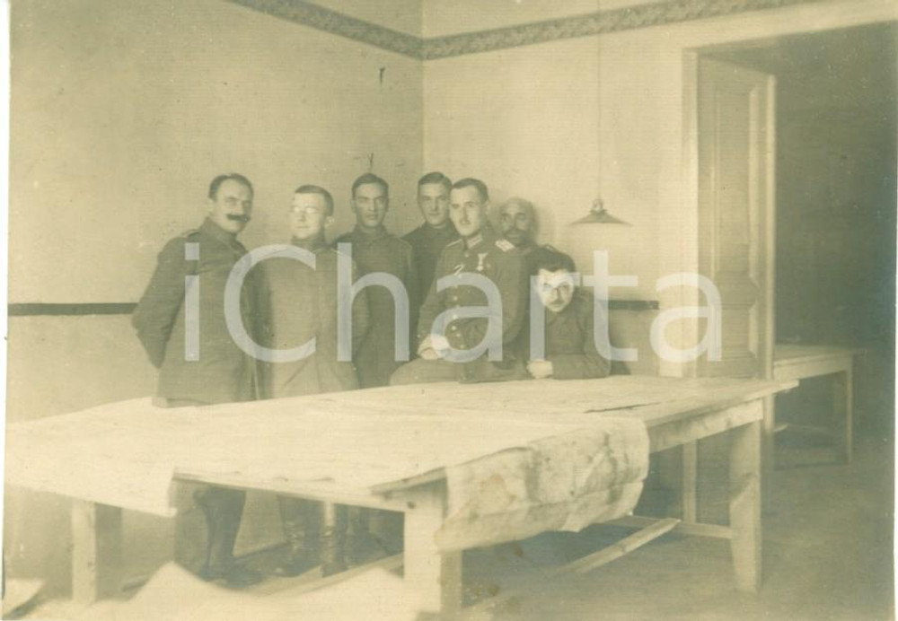 Fotografia d epoca originale 1918 RZESZOW GALIZIA WWI Ufficiali gruppo di Valutazione Fotografia cm 11 x 8 1