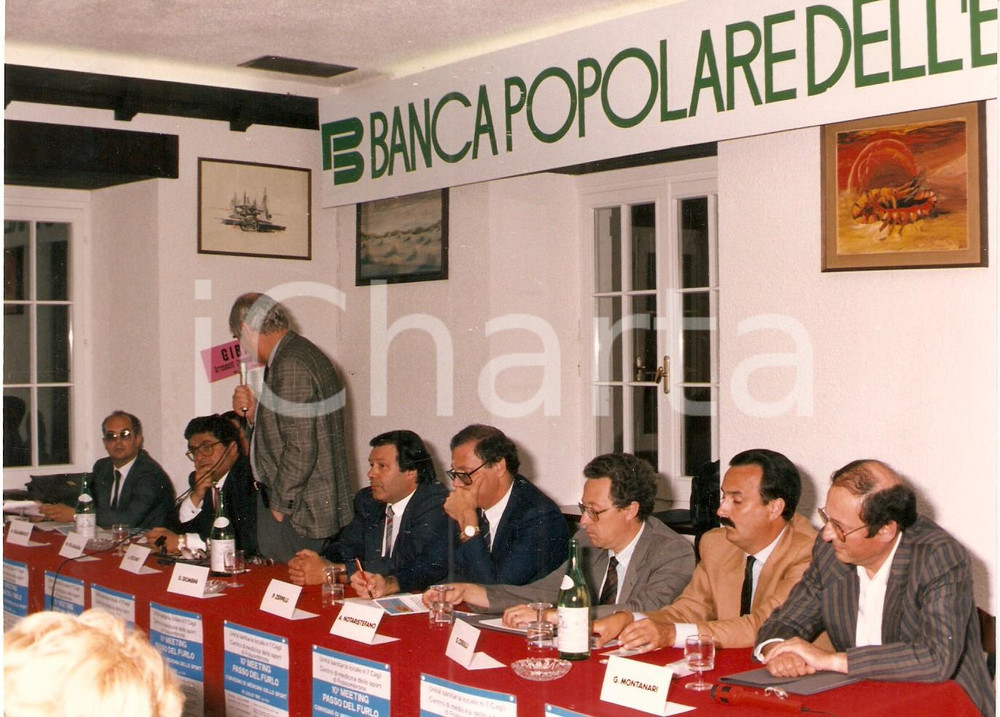 Fotografia d epoca originale 1985 ca FERMIGNANO PU 10° Meeting Passo del Furlo MEDICINA DELLO SPORT Foto 1