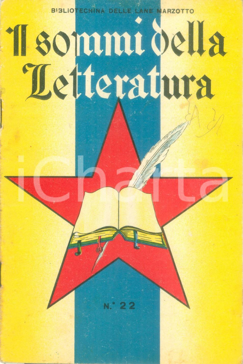 Libro, pubblicazione d epoca 1935 BIBLIOTECHINA LANE MARZOTTO I sommi della letteratura DANTE ALIGHIERI 1