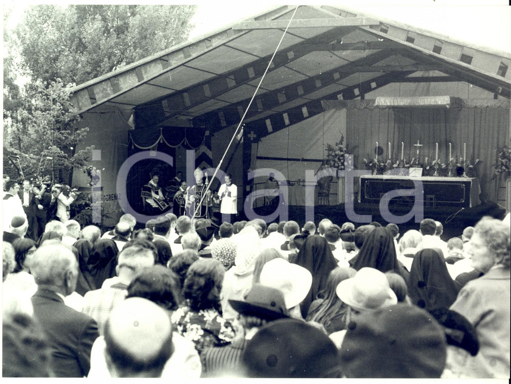 Fotografia d epoca originale 1980 ca ECONE CH Seminario FSSPX   Predica di mons. Marcel LEFEBVRE 1