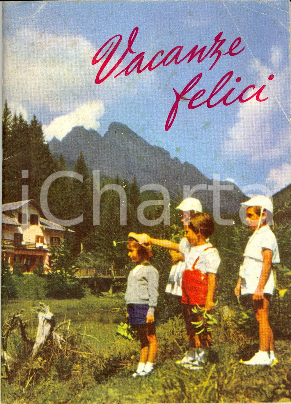 Materiale pubblicitario d’epoca 1955 ca Vacanze felici in un mondo di sogno Regione TRENTINOALTO ADIGE 1