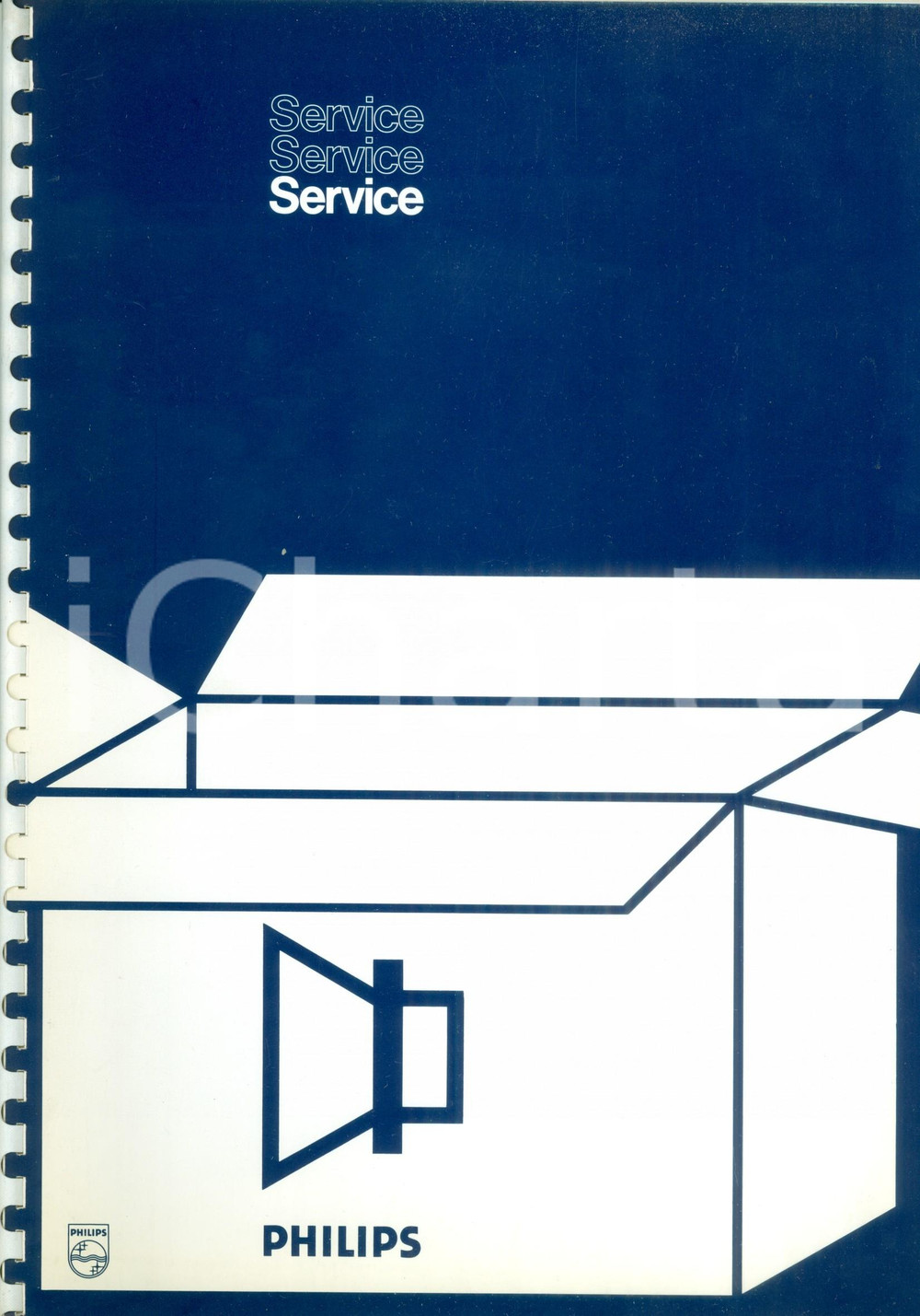 Materiale pubblicitario d’epoca 1976 PHILIPS SERVICE Catalogo degli altoparlanti ILLUSTRATO 1
