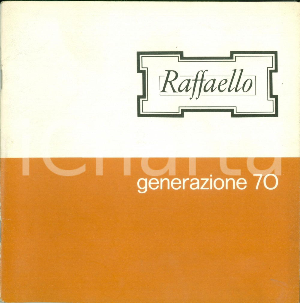 Materiale pubblicitario d’epoca 1970 ROMA Artigianato pipe RAFFAELLO Generazione 70 Catalogo ILLUSTRATO 1