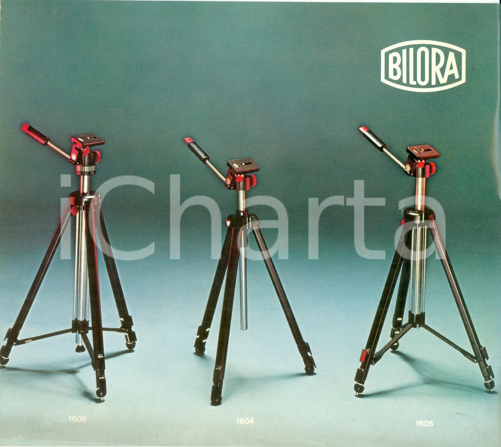 Materiale pubblicitario d’epoca 1980 ca MILANO Cavalletti per telescopi BILOSI Catalogo pubblicitario ILLUSTRATO 1