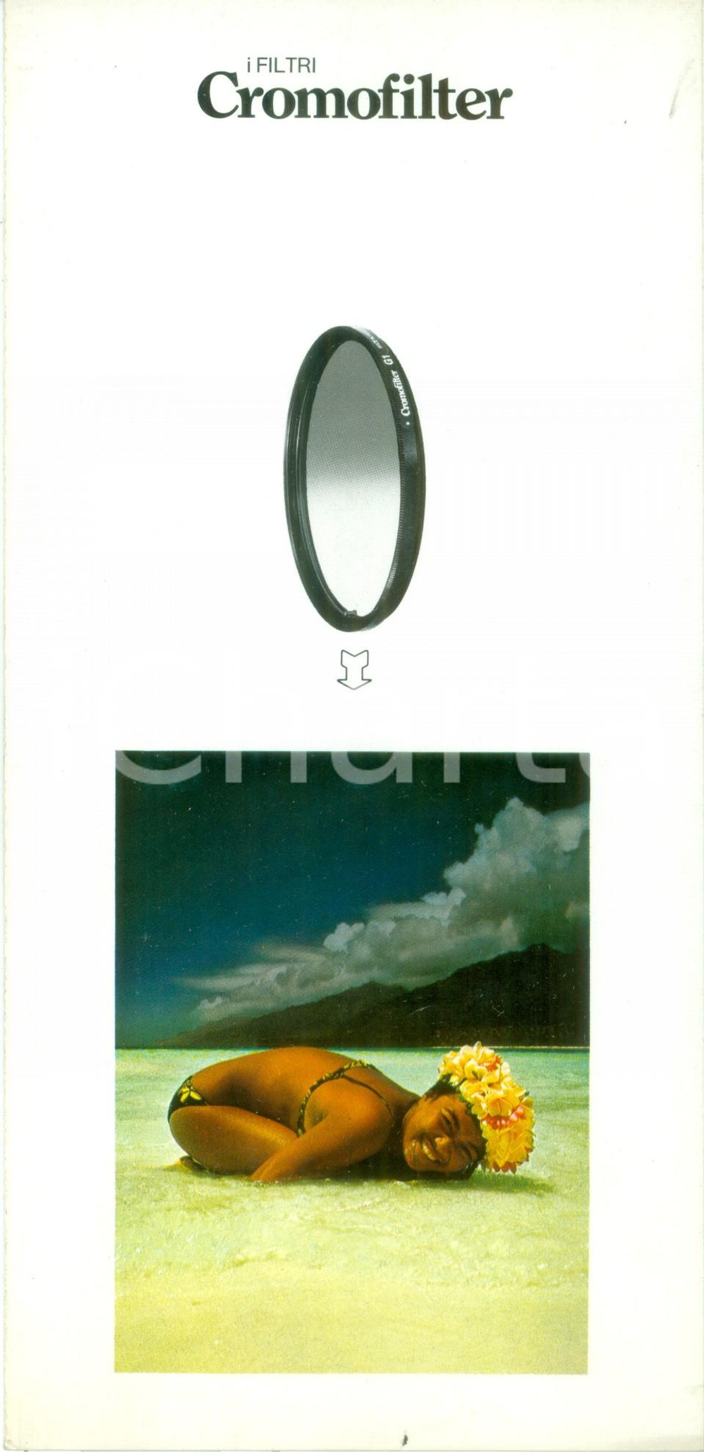 Materiale pubblicitario d’epoca 1980 ca CROMOFILTER Filtri fotografici Opuscolo pubblicitario ILLUSTRATO 1