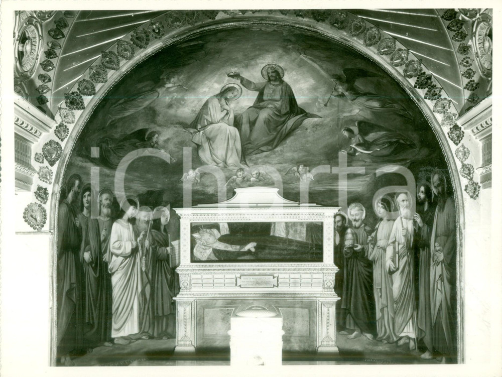 Fotografia d epoca originale 1955 CITTÃ€ DI CASTELLO PG Madonna del Transito Santuario CANOSCIO Fotografia 1