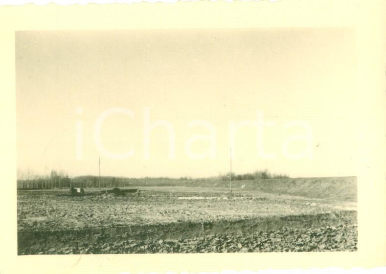 Fotografia d epoca originale 1951 ZINASCO PV Lavori di sistemazione Cascina CANTALUPA Fotografia cm 10 x 7 1