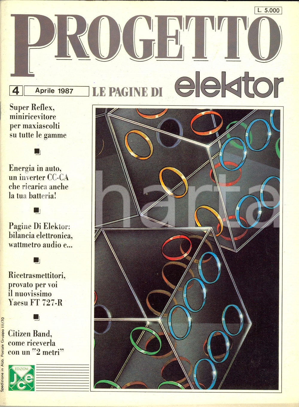 Giornale, rivista storica 1987 PROGETTO ELEKTOR Super Reflex miniricevitore per maxiascolti Anno III n. 4 1