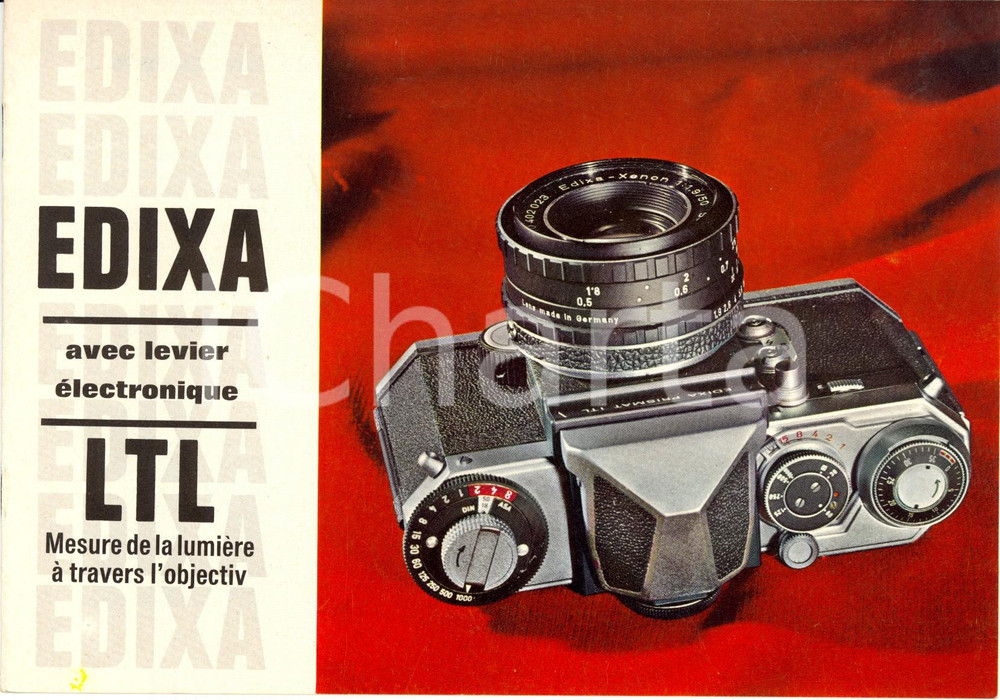 Materiale pubblicitario d’epoca 1970 ca WIESBADEN RFT Appareils photographiques reflex EDIXA Catalogo 1