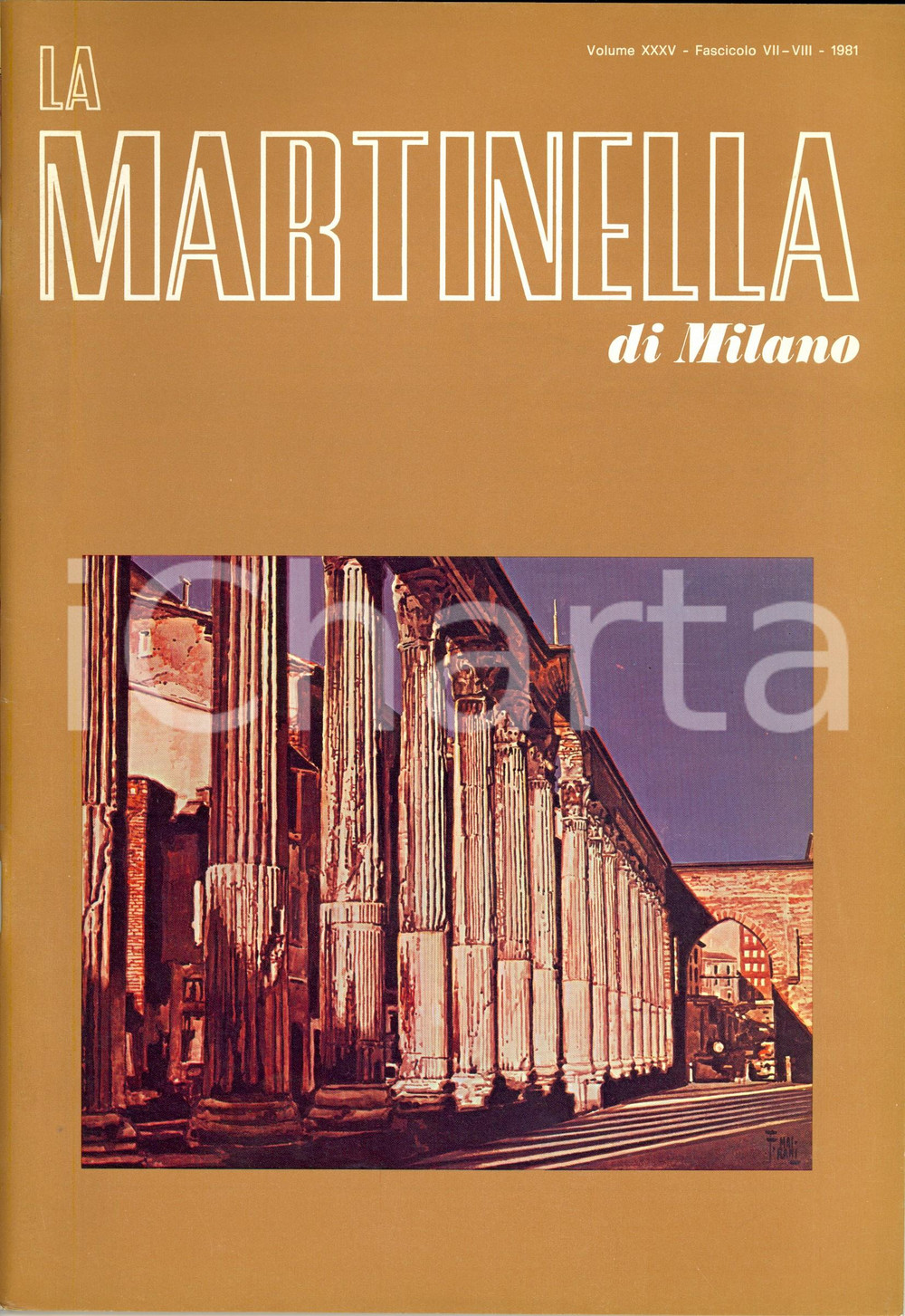 Giornale, rivista storica 1981 LA MARTINELLA Romanzo postumo di Edmondo DE AMICIS Vol. XXXV fasc. VIIVIII 1