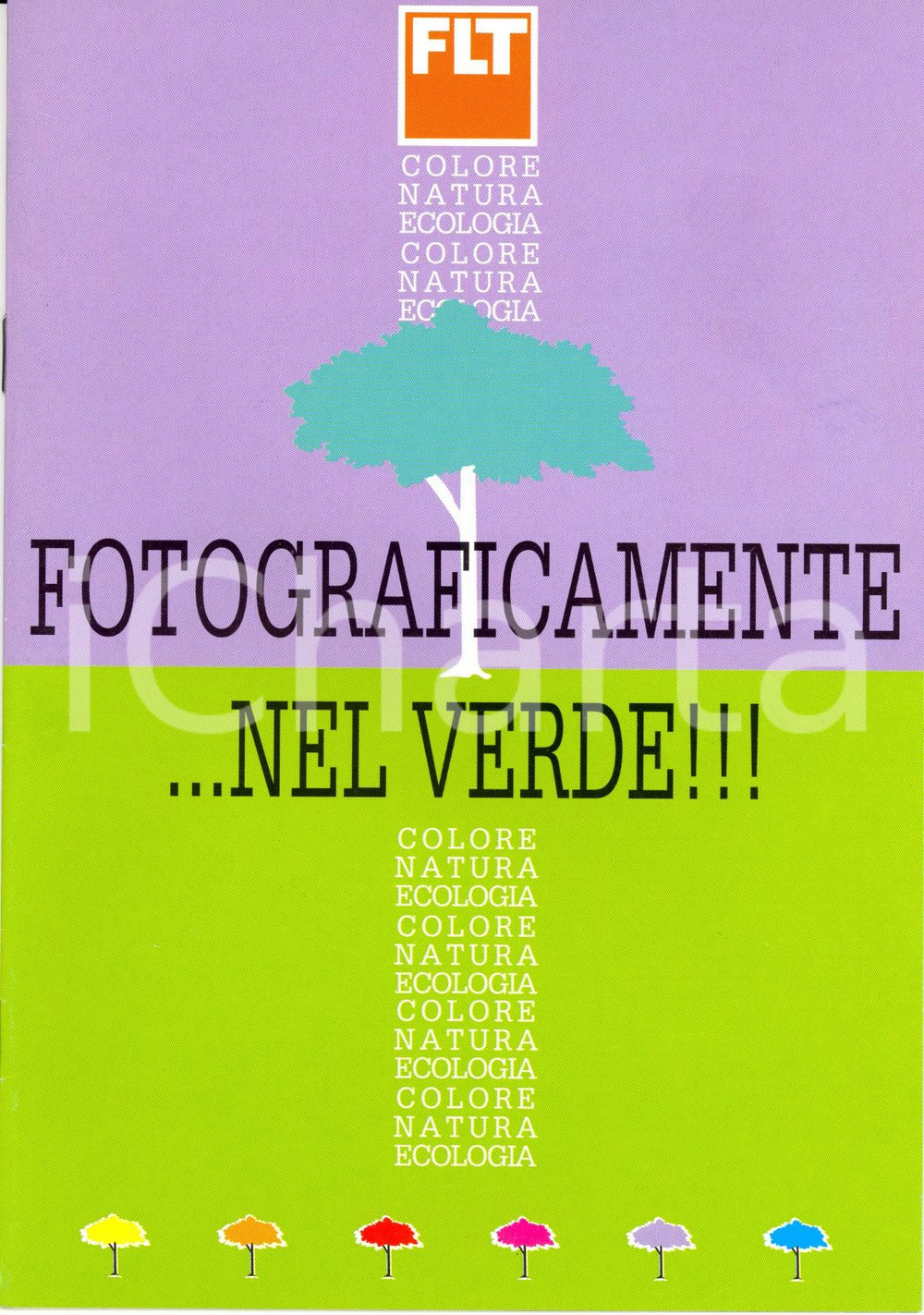 Materiale pubblicitario d’epoca 1985 ca SENNA COMASCO CO Fotolaboratori FLT Fotograficamente... nel verde 1