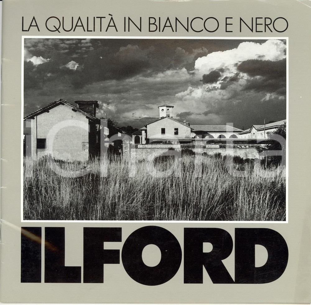 Materiale pubblicitario d’epoca 1990 ca ORIGGIO VA ILFORD La qualità in bianco e nero Opuscolo ILLUSTRATO 1