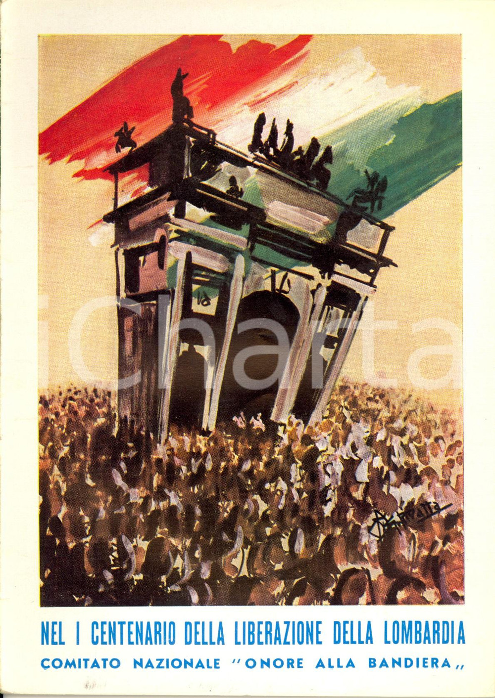 Libro, pubblicazione d epoca 1959 Cesare MARESCOTTI Il Risorgimento e la liberazione della LOMBARDIA Opuscolo 1