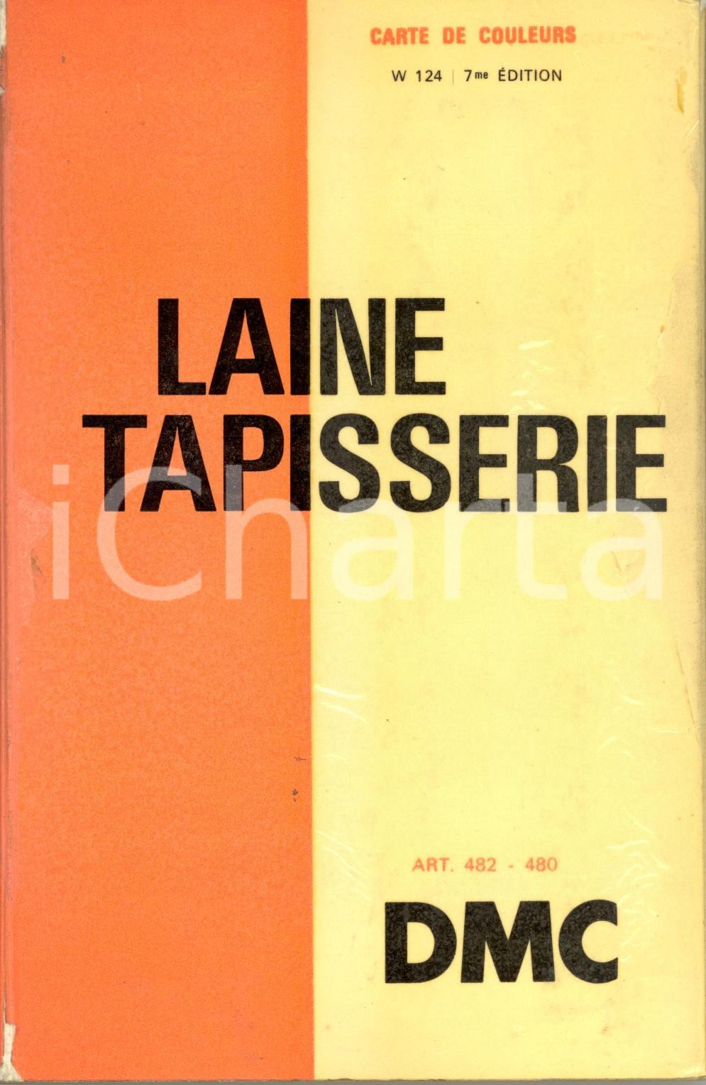 Materiale pubblicitario d’epoca 1955 ca MOULHOUSE F DMC Campioni di colore tappezzerie lana articoli 482480 1