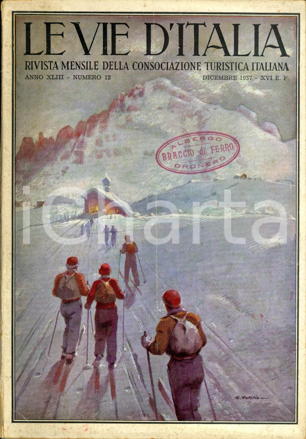 Giornale, rivista storica 1937 LE VIE D ITALIA TCI Creazione di via della CONCILIAZIONE Anno XLIII n°12 1