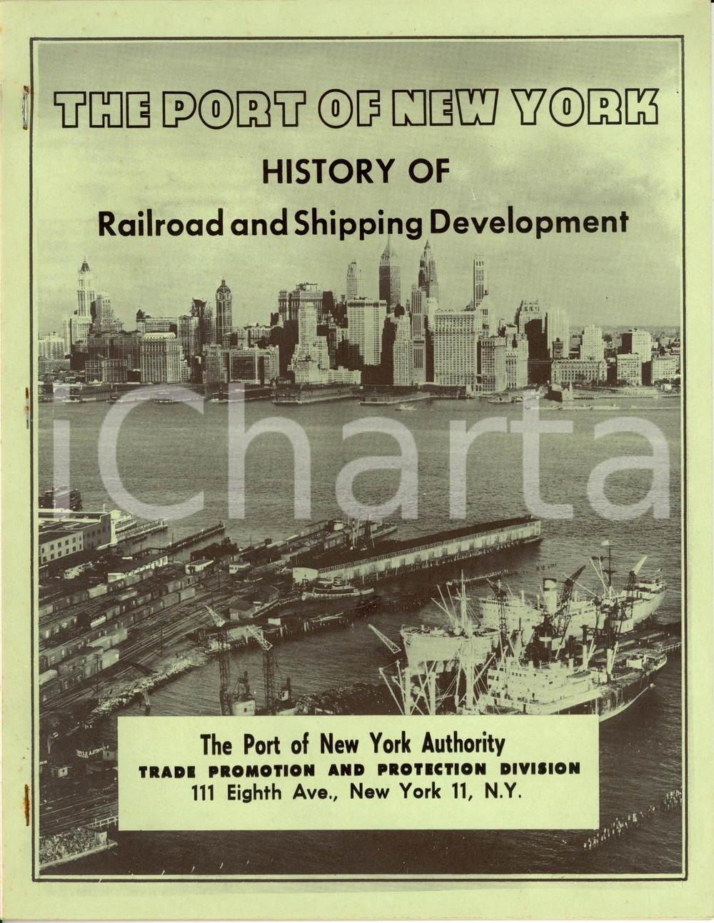 Libro, pubblicazione d epoca 1960 ca NEW YORK History of railroad and shipping development PORT AUTHPORITY 1